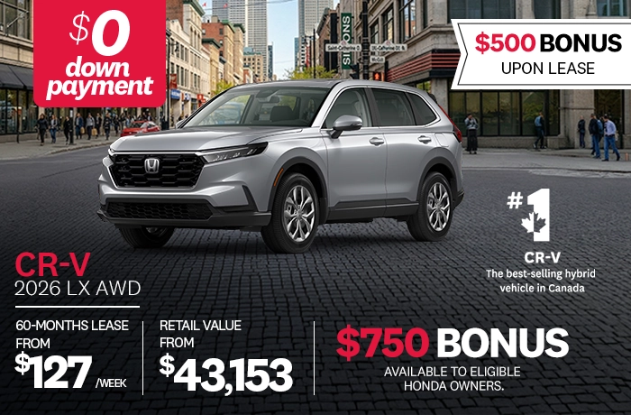 Bannière de Promotion CR-V 2026